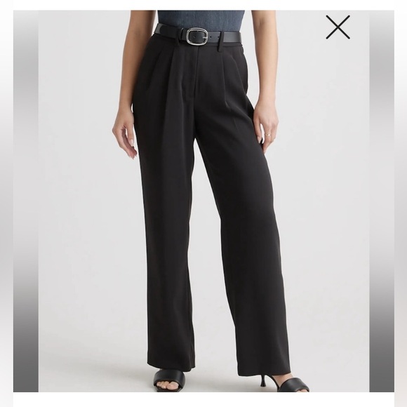 Quince Pants - Quince Pleaded Wide Leg Pants